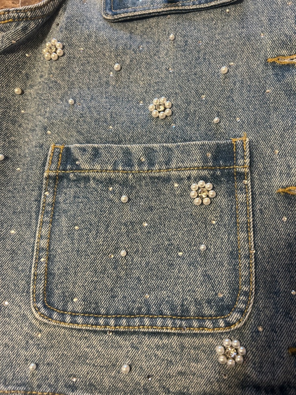 House of Harlow Denim Vest - Picture 4 of 7